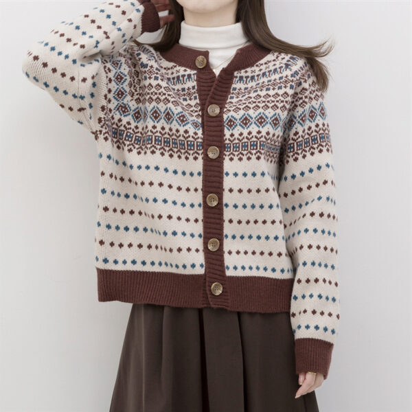 Spring And Autumn Knitted Cardigan Jacket Ladies Sweater Versatile - Image 4