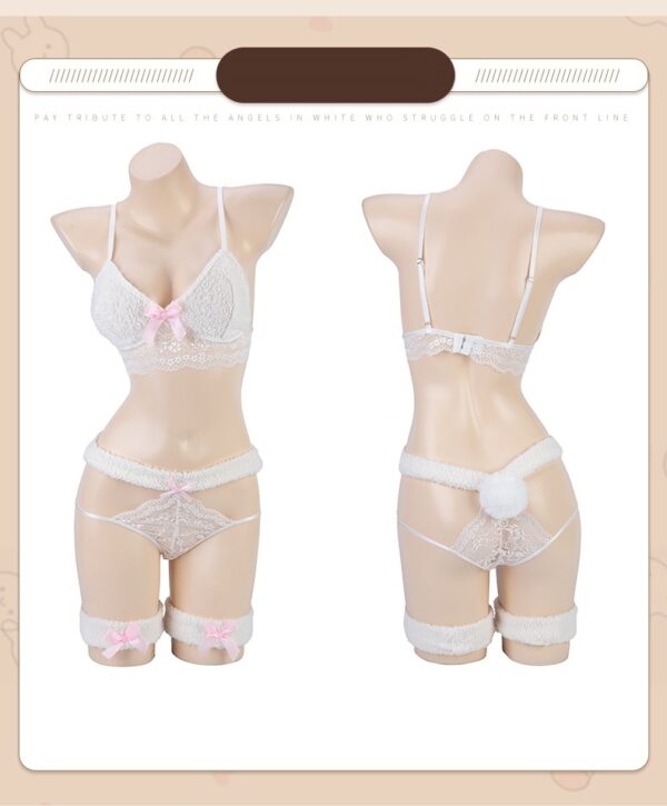 Ladies Bunny Pajamas Lingerie Uniform Set - Image 3