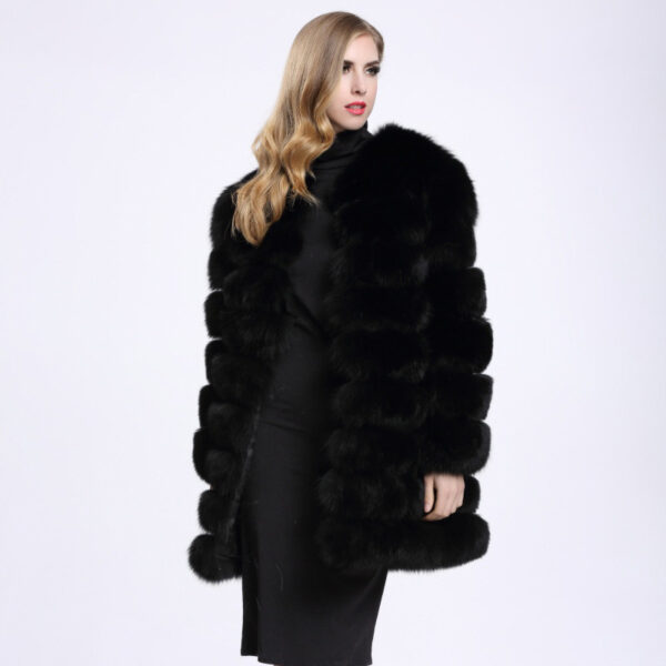 Ladies Luxury Long Fur Coat - Image 5