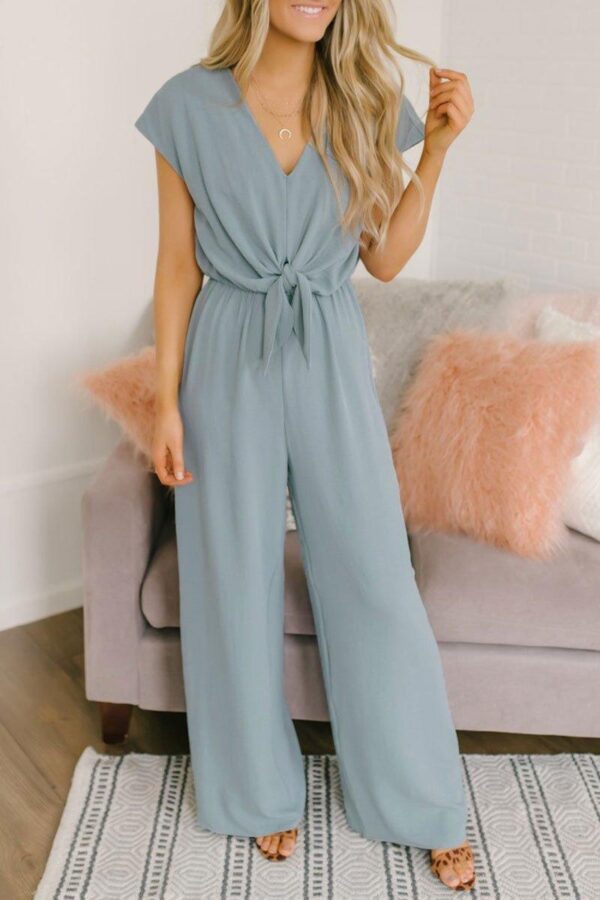 Hot Summer Fashion Joker Women Jumpsuits With Button - Image 3