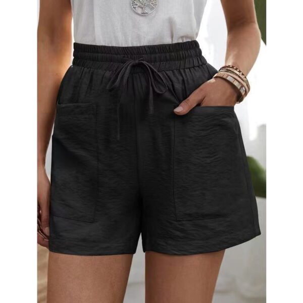 Fashion Ladies Loose Linen Casual Shorts - Image 9