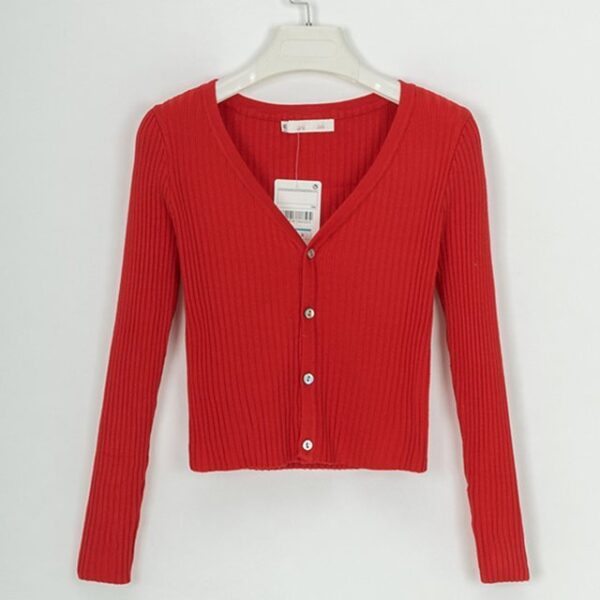 sweater cardigan women Slim sweaters - Image 5