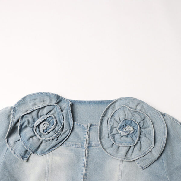 Design Long Sleeve Three-dimensional Decoration Denim Clothing - Image 7