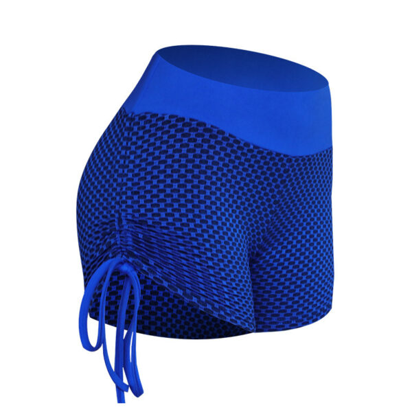 Fashionable Ladies Mesh Honeycomb Yoga Shorts - Image 7