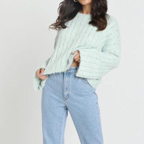 Elegant and loose style ladies sweater