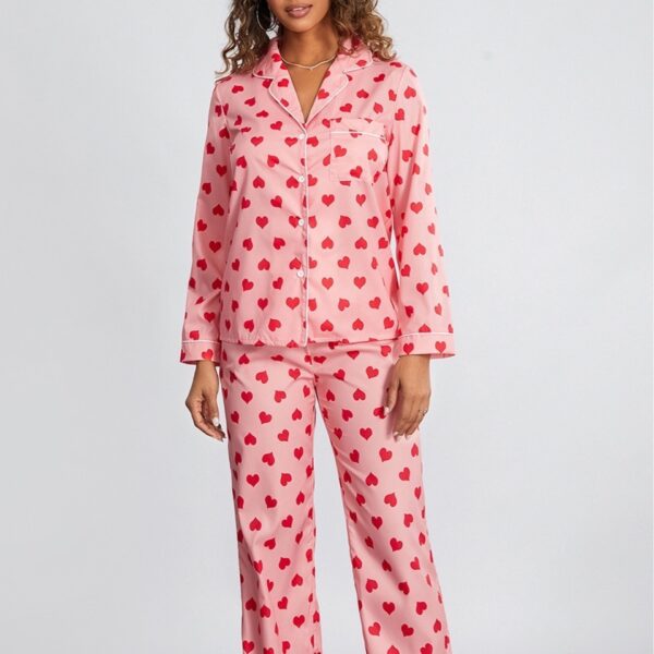 Cartoon Cute Thin Loungewear Suit - Image 2