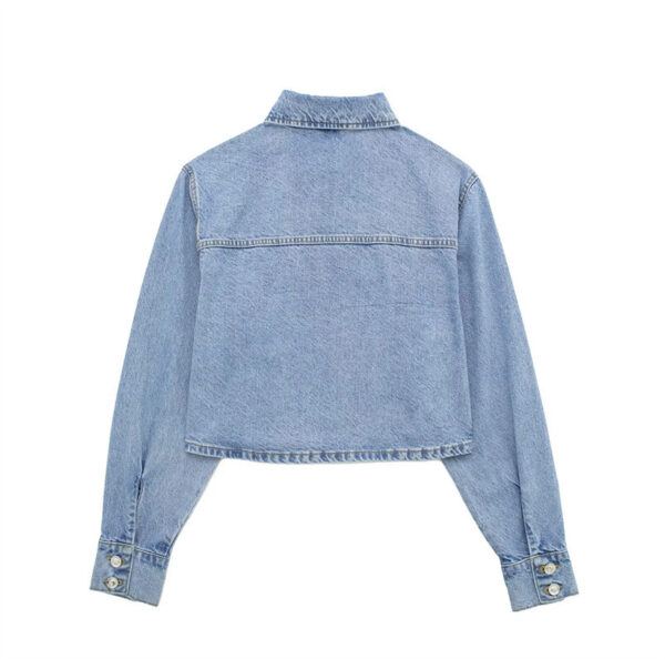 Spring And Summer New Women's Clothing Short Denim Jacket Coat Mid-length Dress Set - Image 9