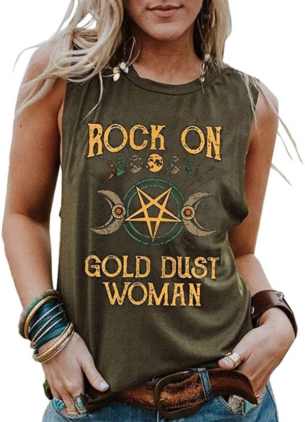 New Ladies Printed Tank Top Crew Neck Boho - Image 2