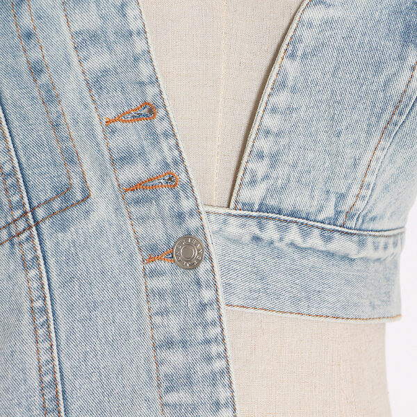 Ladies strapless denim jacket - Image 2