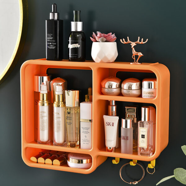 Cosmetics Dust-proof Wall Shelf - Image 9