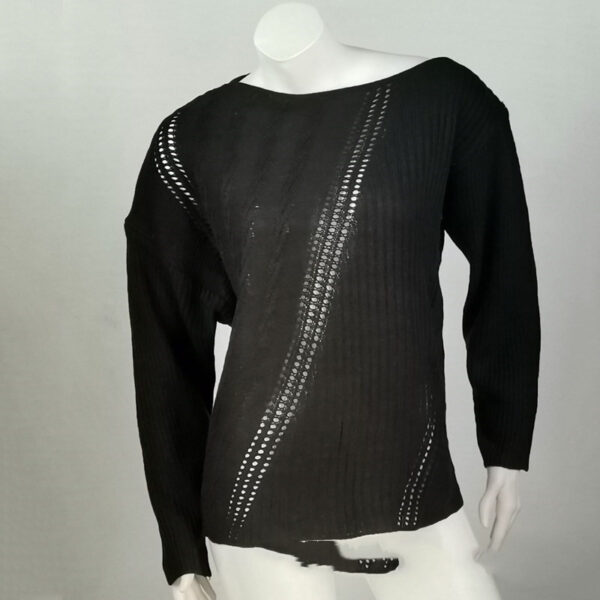 Ladies Sweater Ladies Retro Top Lazy Knitted Cashmere Sweater - Image 3