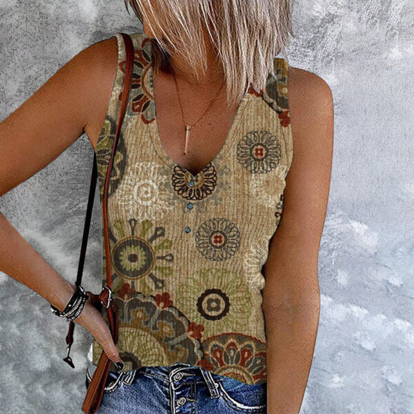 Fashion Ladies Sleeveless V Neck Vest - Image 4