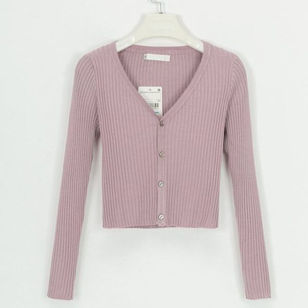 sweater cardigan women Slim sweaters - Image 4