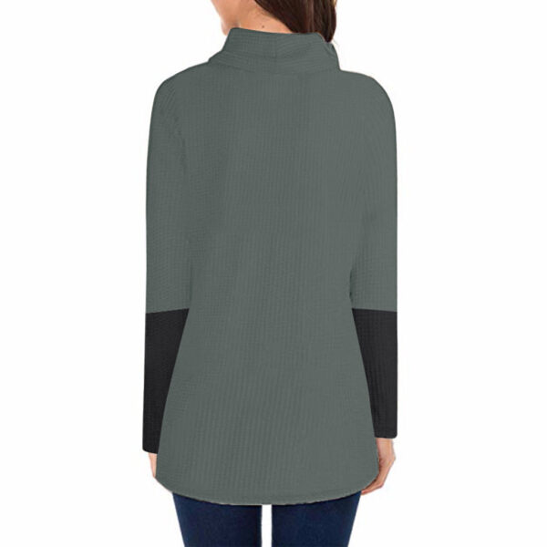 Ladies autumn winter sweater button long sleeve - Image 2