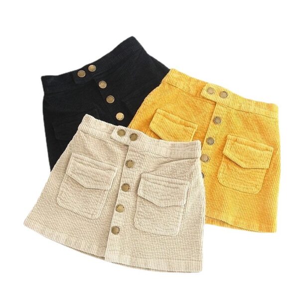 Girls' Skirts Western Style Corduroy Hip Skirts - Image 4