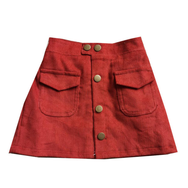 Girls' Skirts Western Style Corduroy Hip Skirts - Image 2