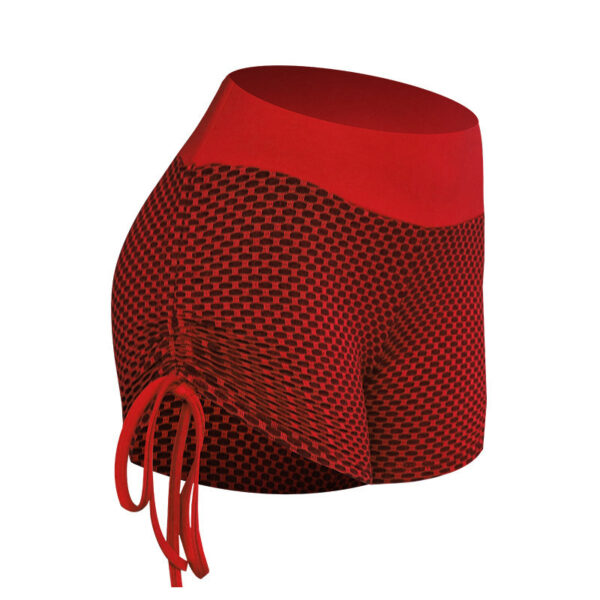 Fashionable Ladies Mesh Honeycomb Yoga Shorts - Image 10