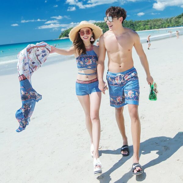 Sexy Vacation Couple Swimwear Suit - Image 6