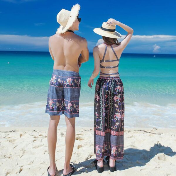 Sexy Vacation Couple Swimwear Suit - Image 4