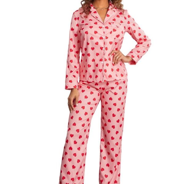 Cartoon Cute Thin Loungewear Suit - Image 5