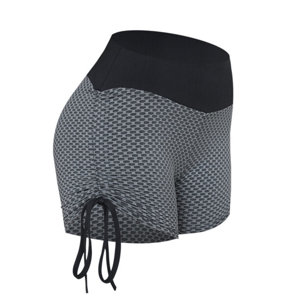 Fashionable Ladies Mesh Honeycomb Yoga Shorts