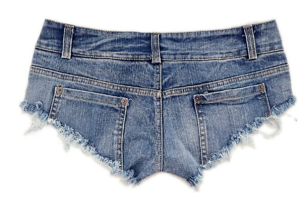 Low Waist Ripped Ladies Denim Shorts Hot Pants - Image 2