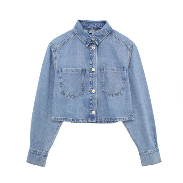 Spring And Summer New Women's Clothing Short Denim Jacket Coat Mid-length Dress Set - Image 10