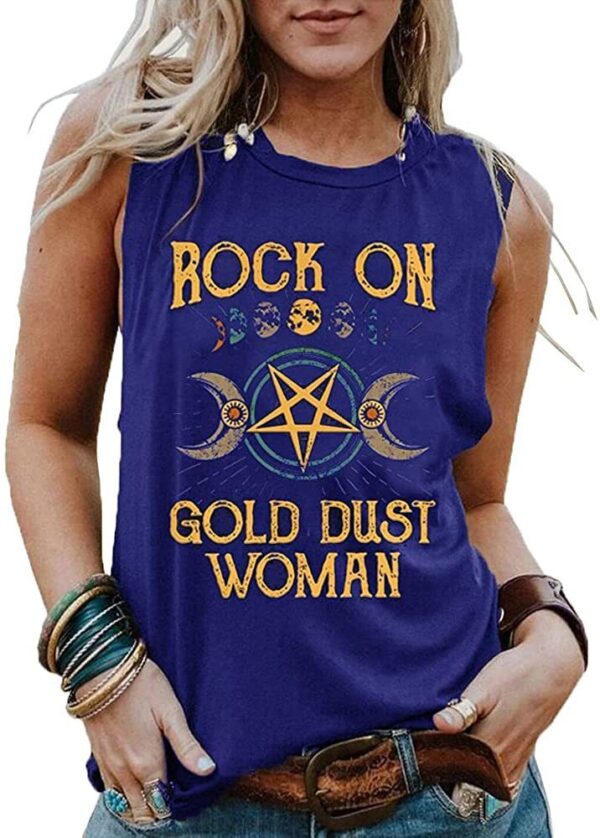 New Ladies Printed Tank Top Crew Neck Boho - Image 3