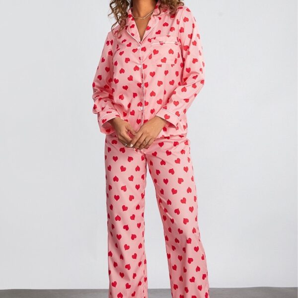 Cartoon Cute Thin Loungewear Suit - Image 4