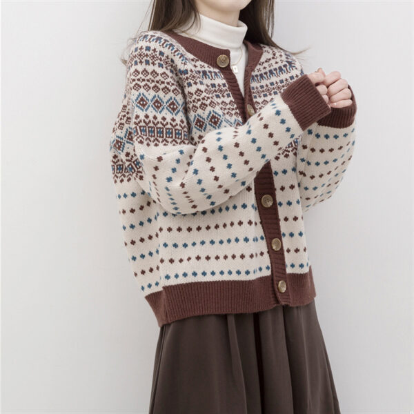 Spring And Autumn Knitted Cardigan Jacket Ladies Sweater Versatile - Image 5